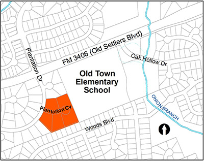 Plantation Cove Parking District Map