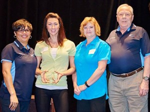 City employees with award