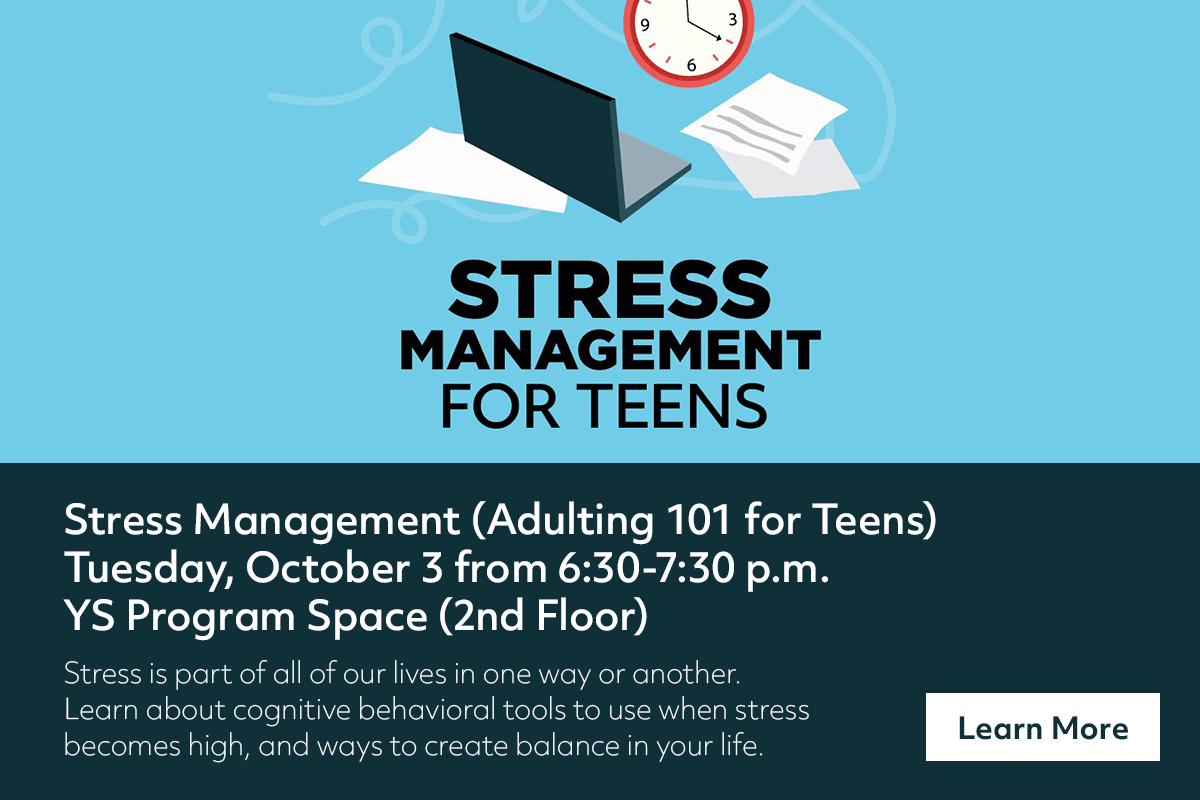 Stress is part of all of our lives in one way or another.
Learn about cognitive behavioral tools to use when stress
becomes high, and ways to create balance in your life.