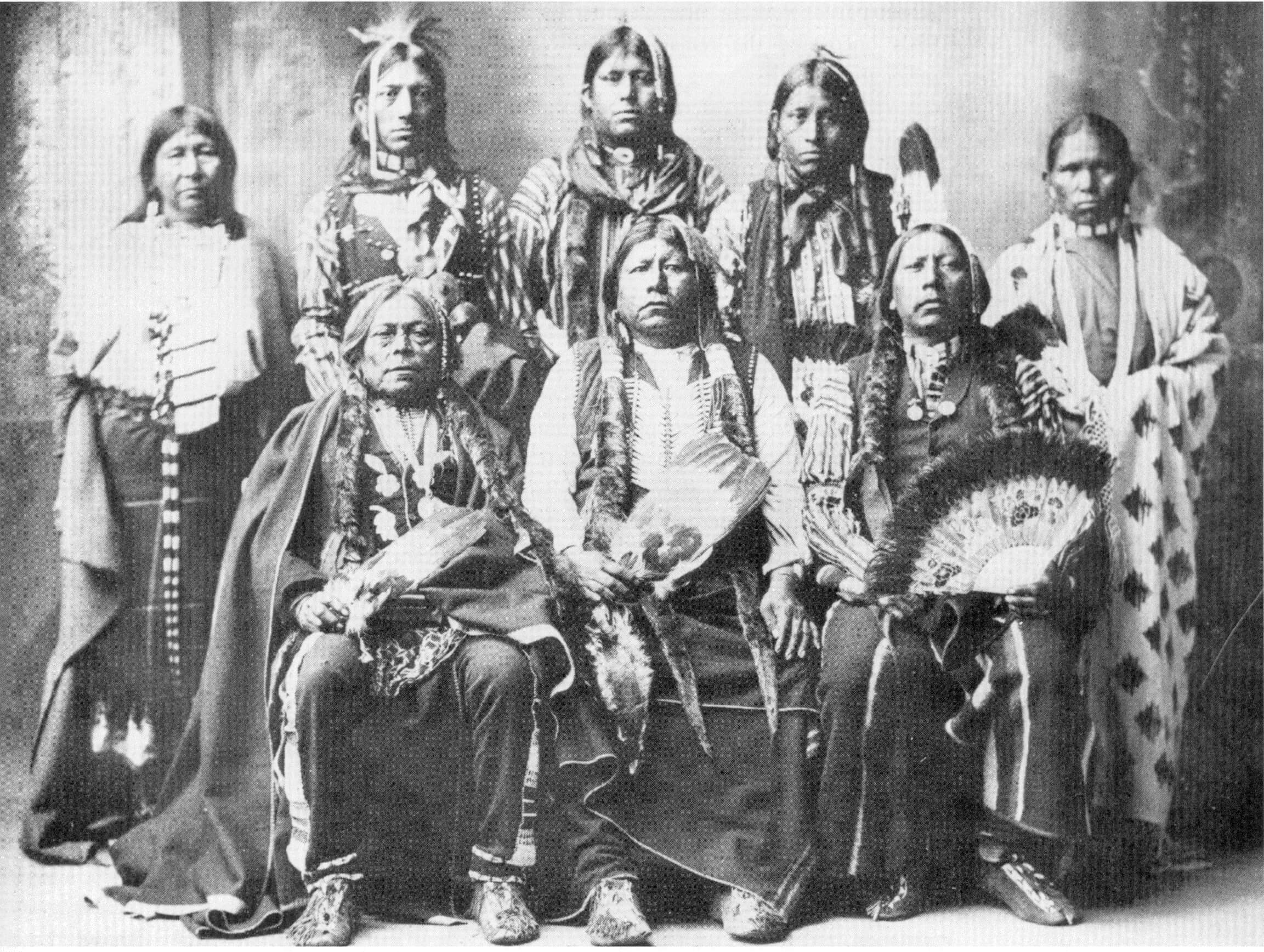 A group of Tonkawa Indians in 1898. Photo: the Tonkawa Tribe of Oklahoma 