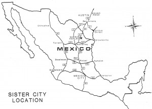 Location map of Sabinas Hidalgo, Nuevo Leon, Mexico 