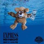 stuffed animal floating under water