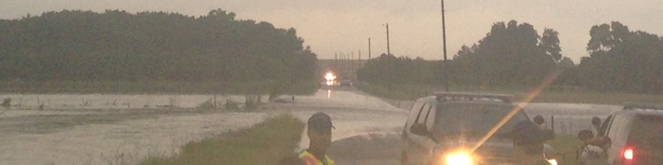 scene of water rescue in Coupland