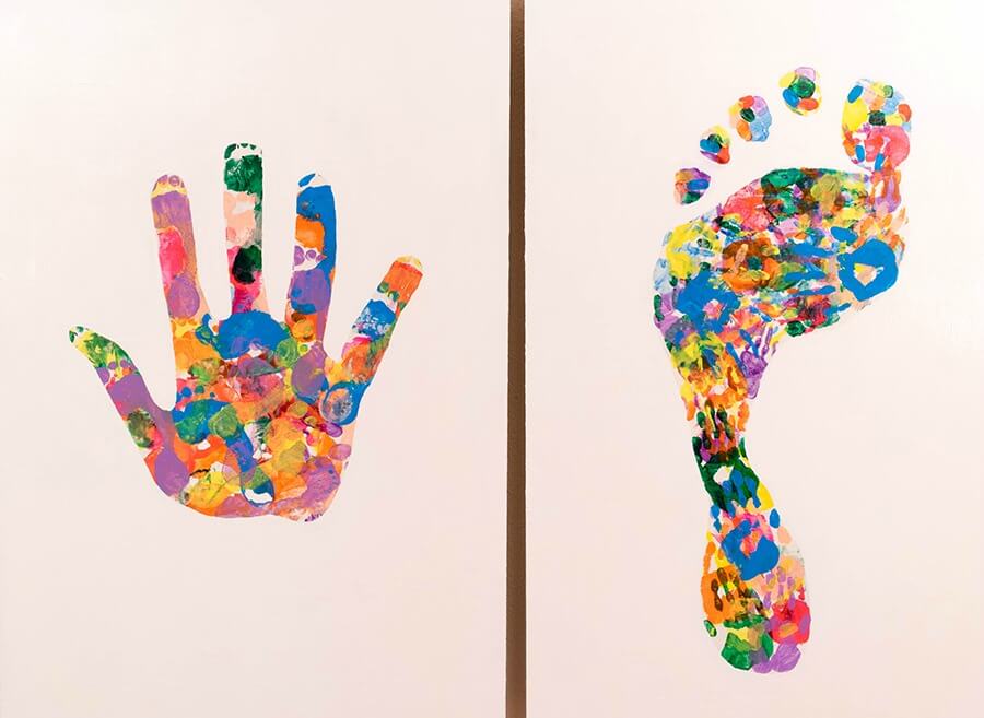 Hand Foot, Foot Hand by Wallace Stewart measures 48 inches by 64 inches