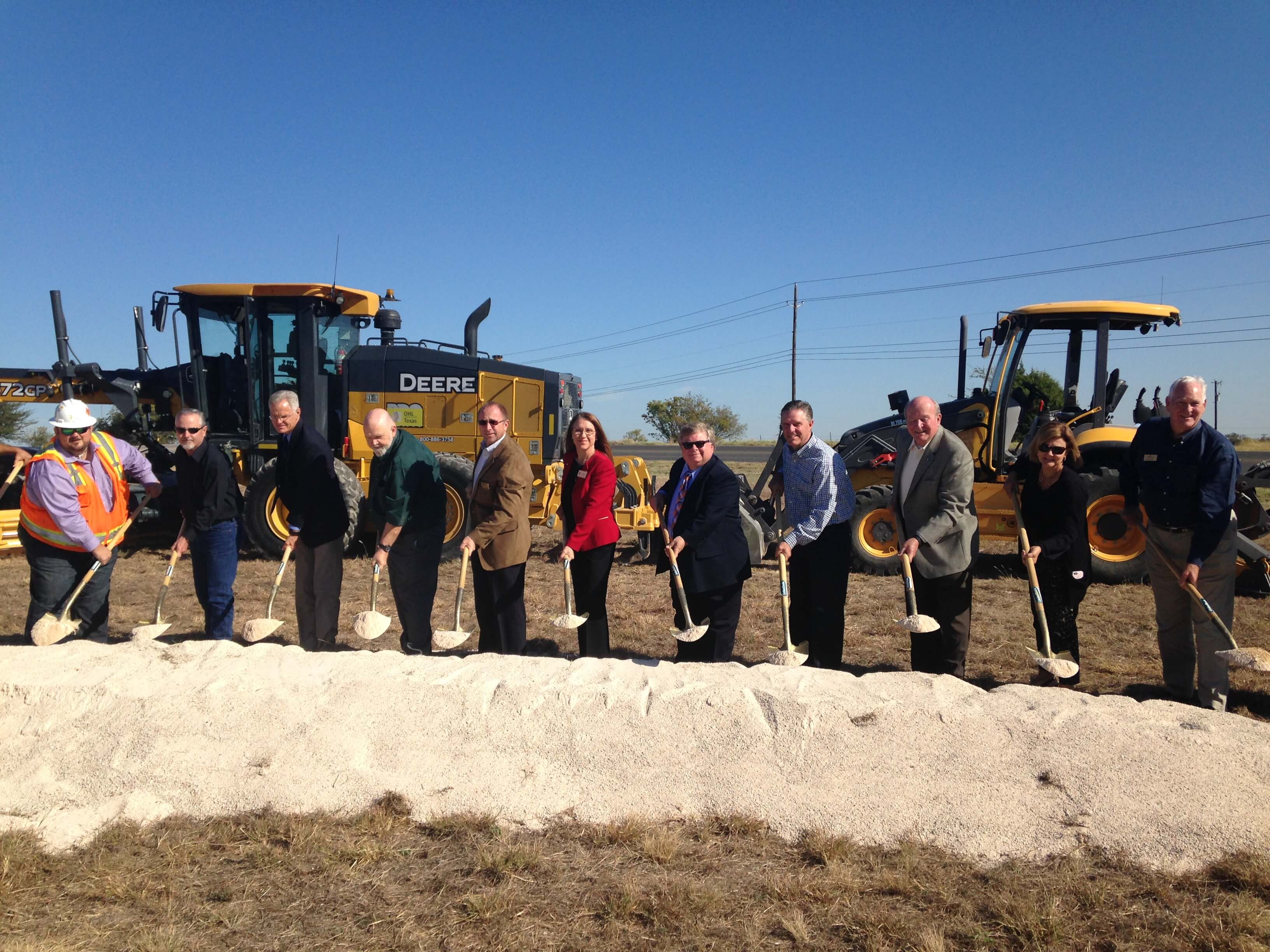 Officials from TxDOT join U.S. Rep. John Carter and representatives from the cities of Round Rock and Georgetown to kick off the road widening project.