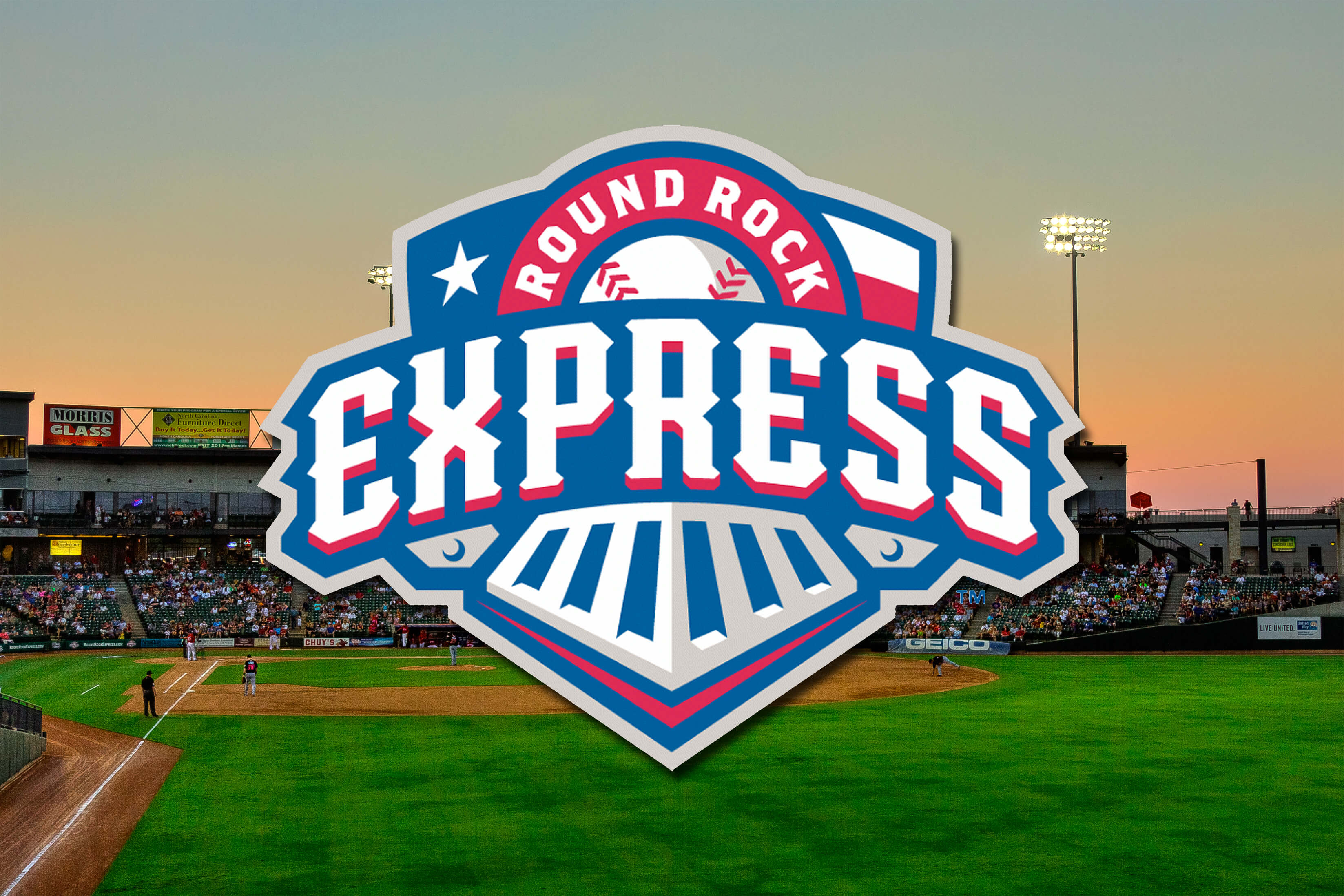 Express Logo Park Background