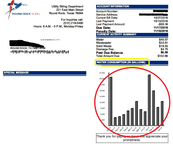 round rock water bill pay