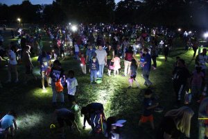 flashlight easter egg hunt and movie in the park sold out city of