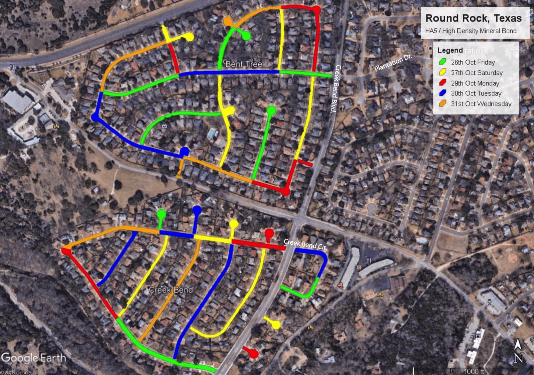 Neighborhood street maintenance scheduled Oct. 2631 City of Round Rock