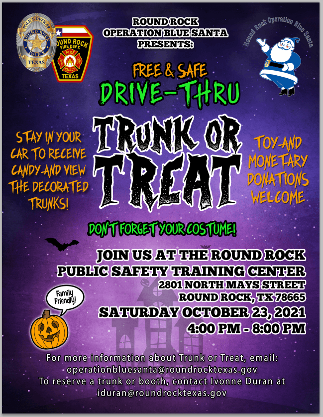 Trunk or Treat 2021 - Flyer
