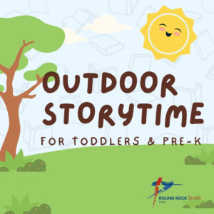 Outdoor storytime for toddlers and Pre-K