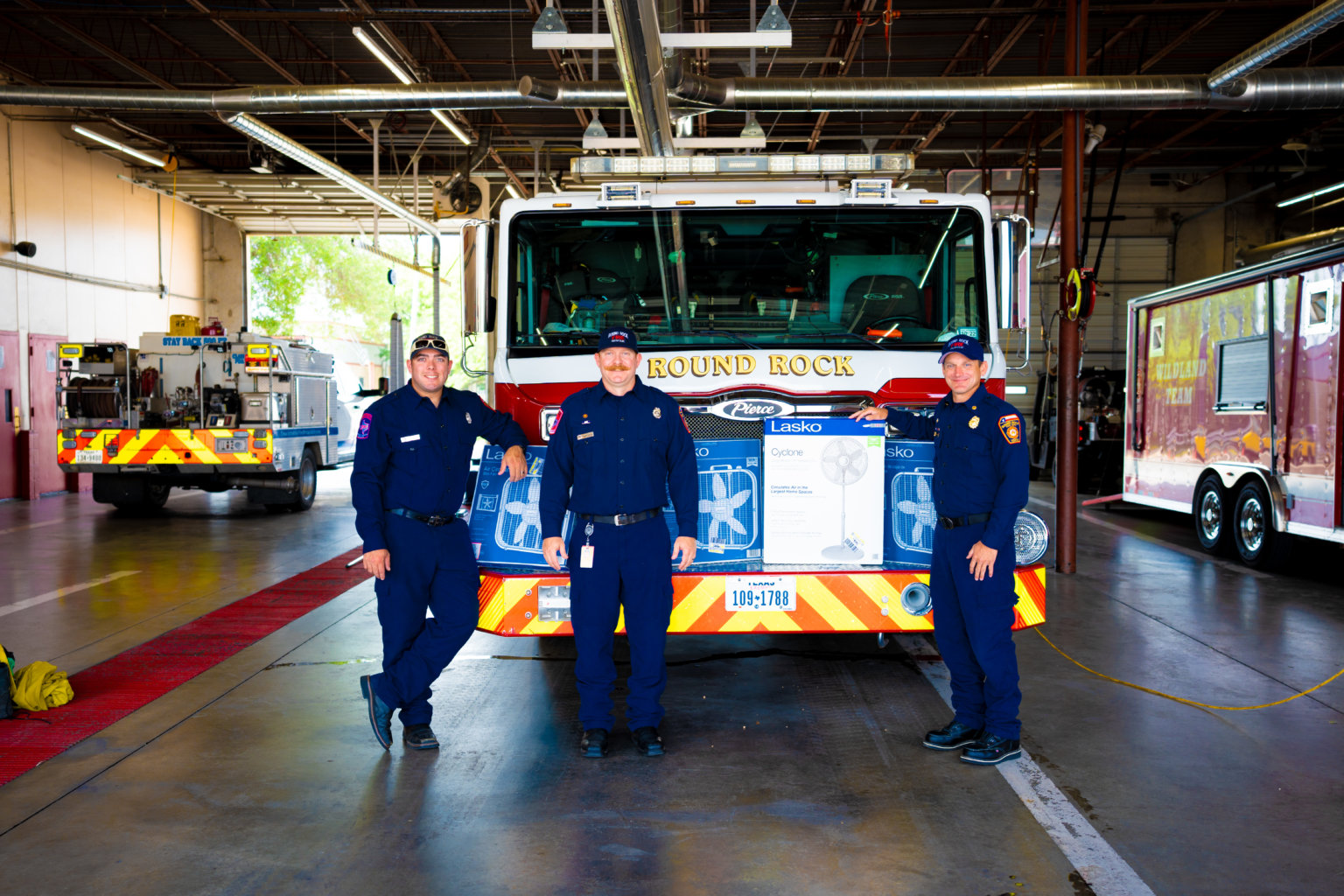 Round Rock Fire Department distributing fans to residents in need City of Round Rock