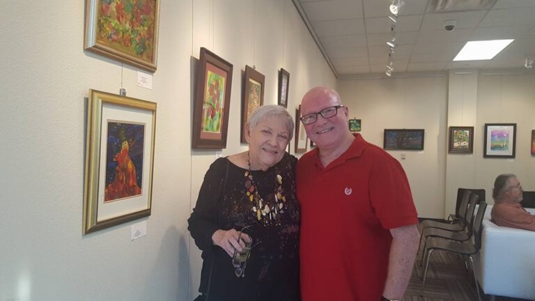 Nelda Sheets and Richard Parson at ArtSpace in Round Rock