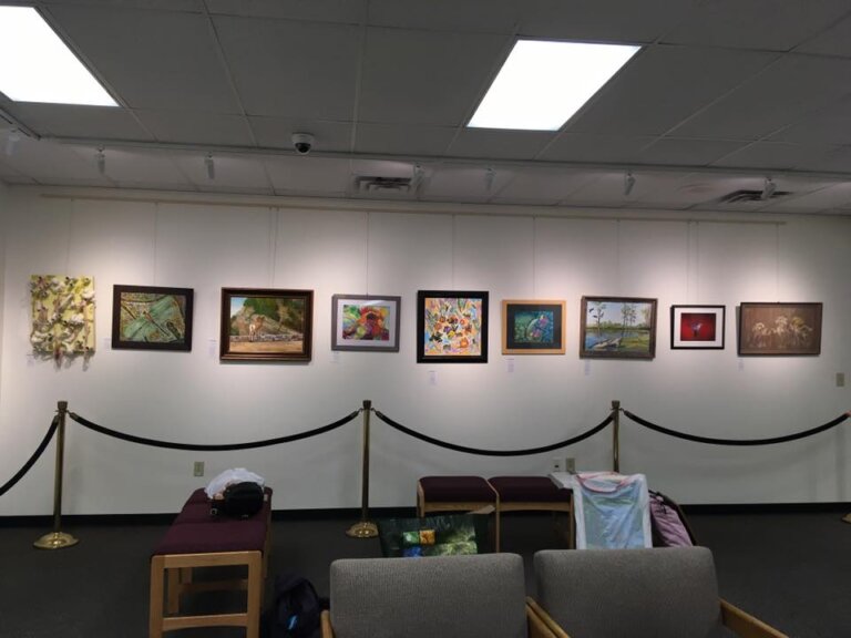 exhibit at the library