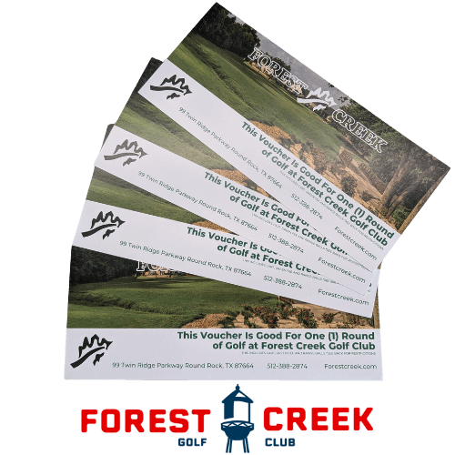 Summer Reading Grand Prize: 4 Vouchers for 1 Free Round of Golf at Forest Creek Golf Club