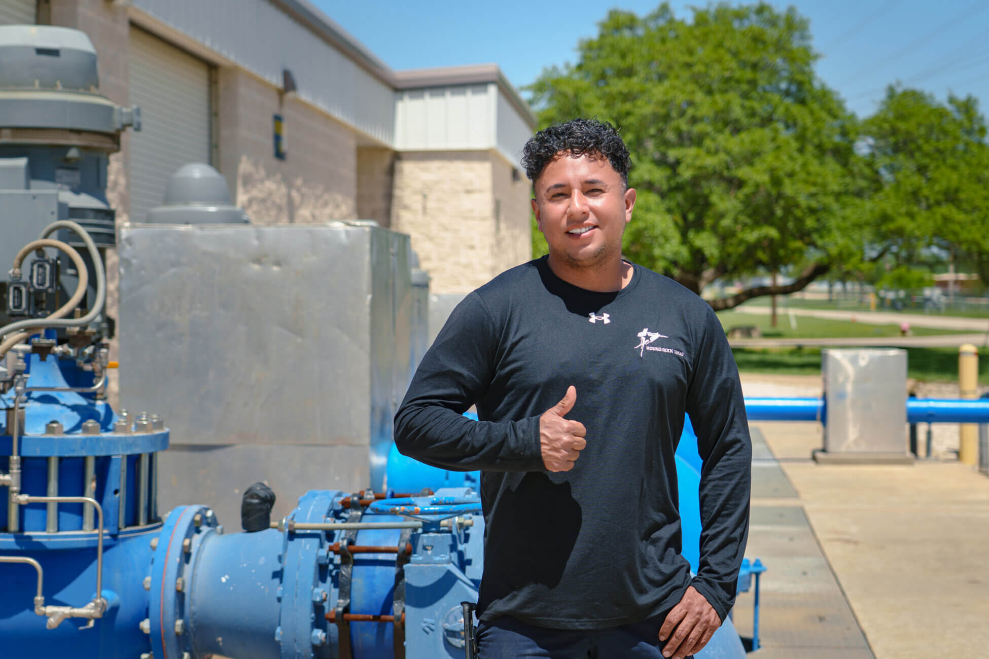 Victor Hernandez, a Water Systems Mechanic with the City of Round Rock