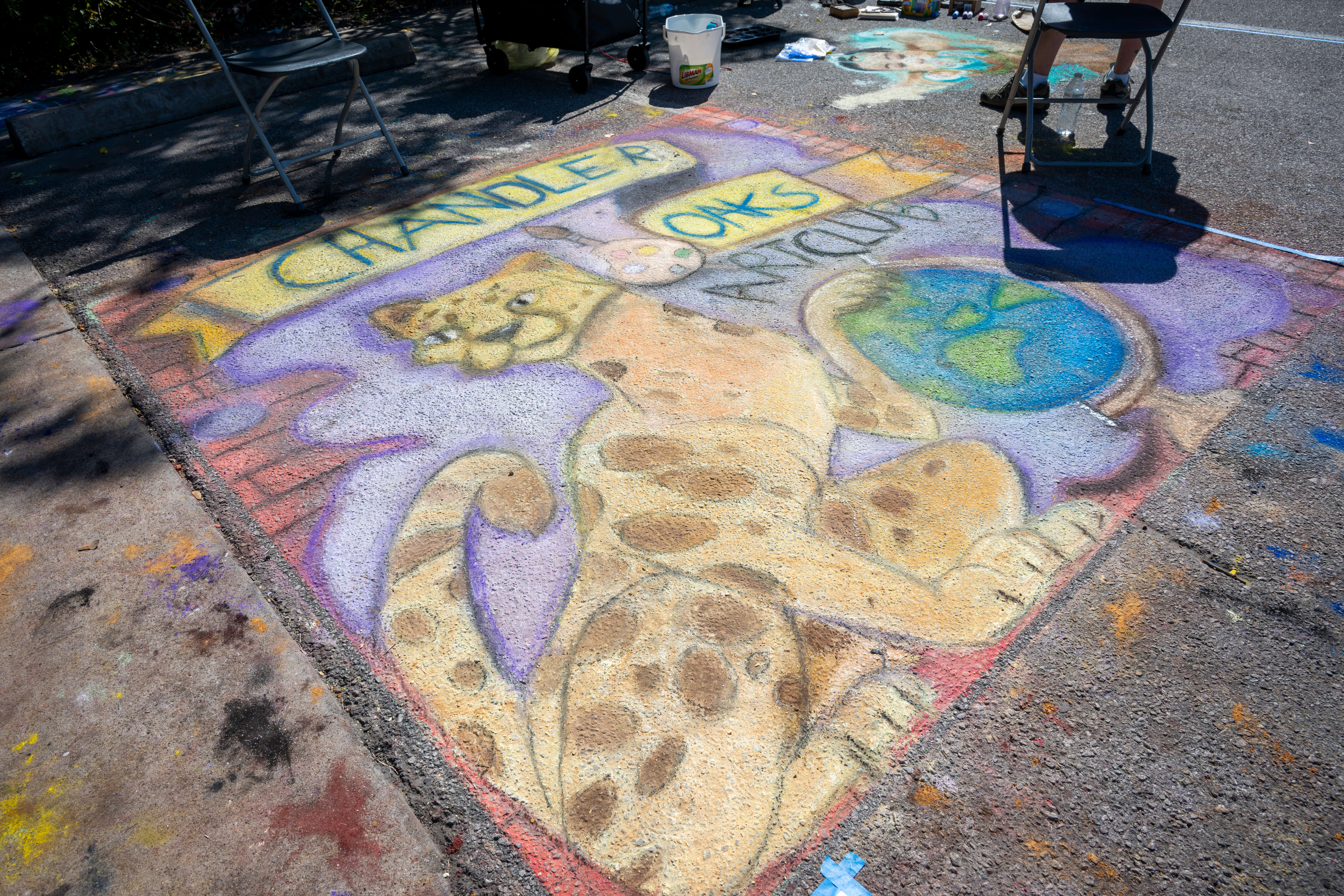 Chalk Mural - Chandler Elementary