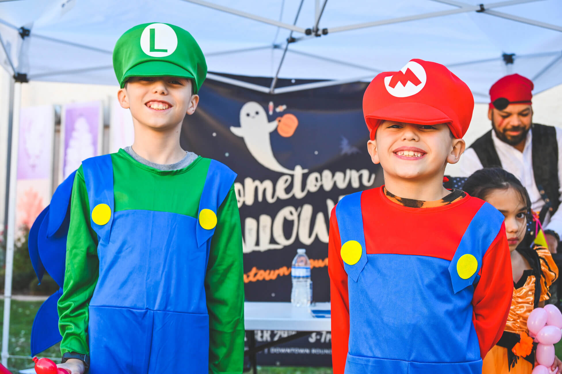 Scenes from past Hometown Halloween events