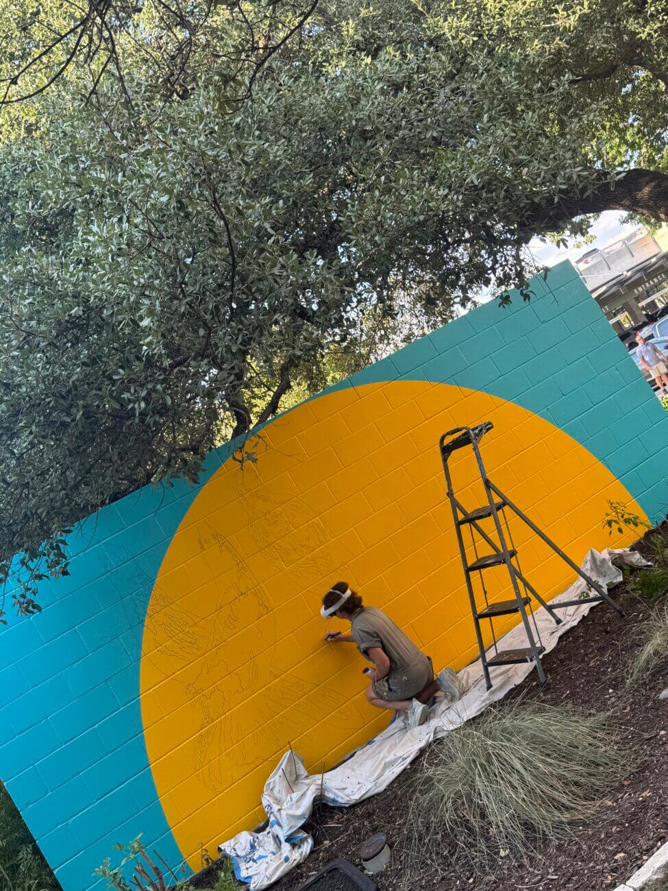 Live mural painting with Avery O Designs2