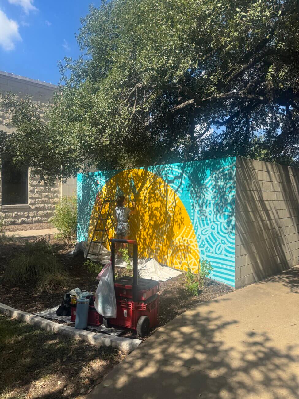 Live mural painting with Avery O Designs7