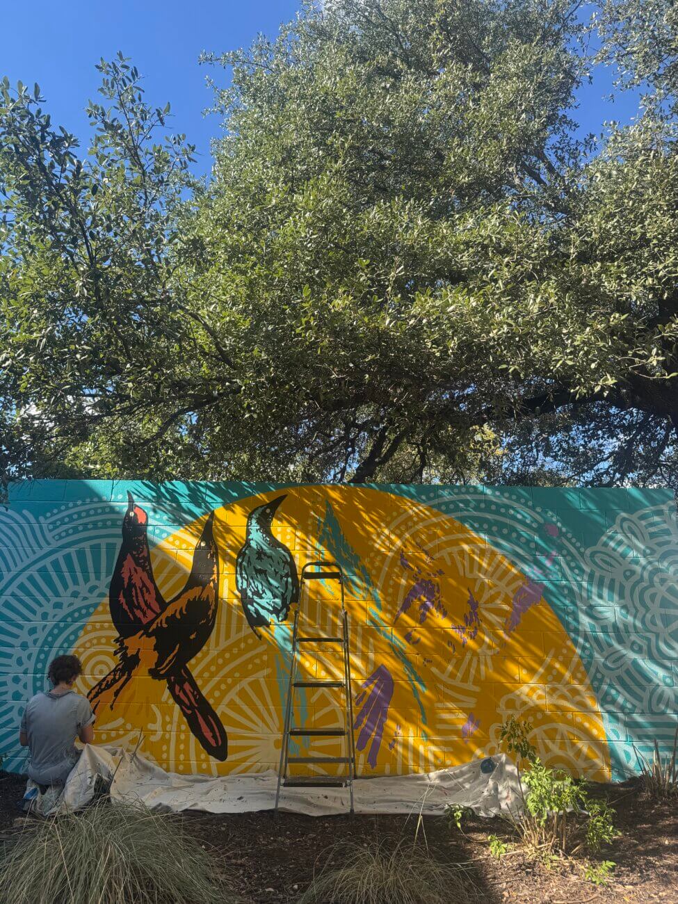 Live mural painting with Avery O Designs9