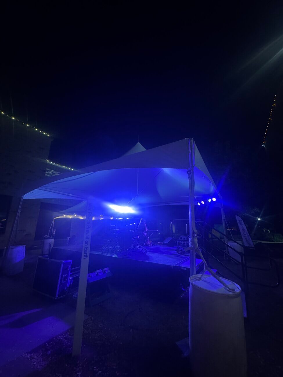 Make Music Tent - night