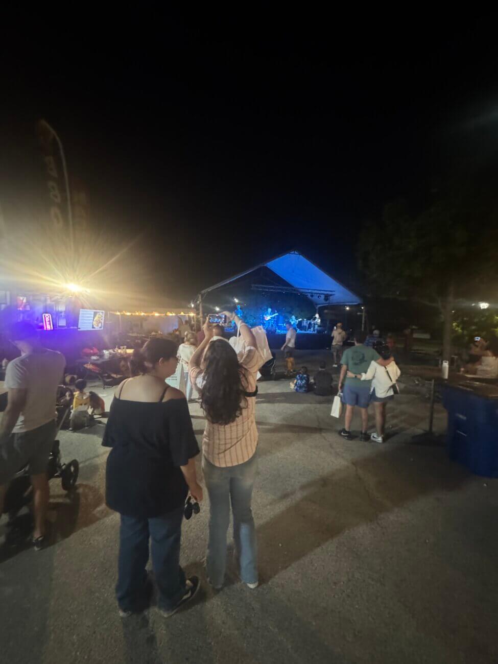 Round Rock Stage by Night
