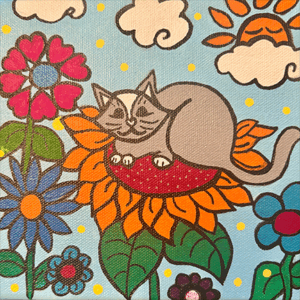 Sunflower Cat