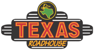 Texas Roadhouse logo featuring the word TEXAS in large red and yellow letters, ROADHOUSE below in yellow, and an outline of Texas with a cowboy hat above the text—perfect for promoting your summer reading program.