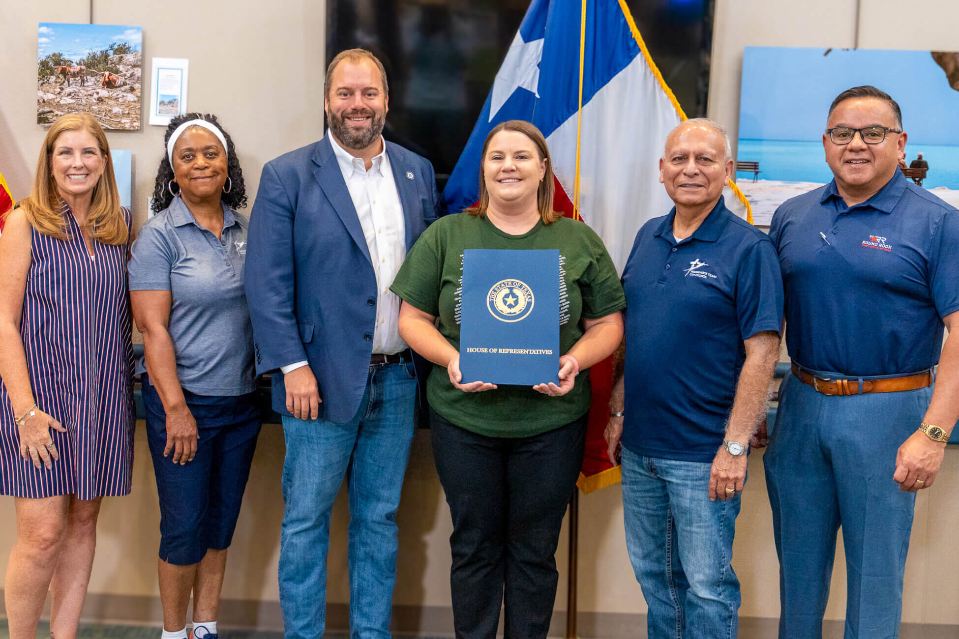 State Representative John Bucy, members of the Round Rock City Council