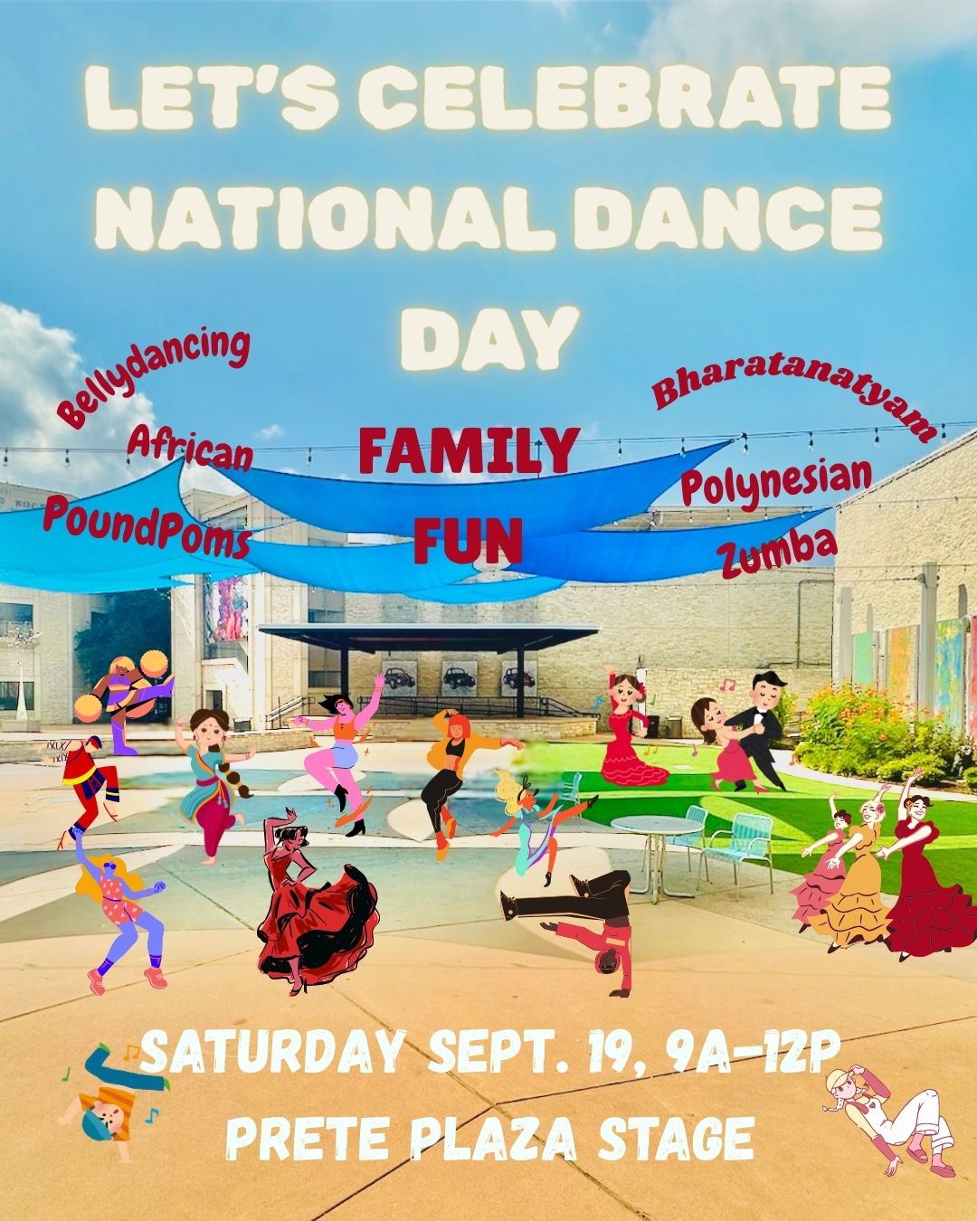 National Dance Day — Family fun in Prete Plaza · Round Rock, Texas