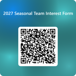 QR code for the 2027 Seasonal Team Interest Form.