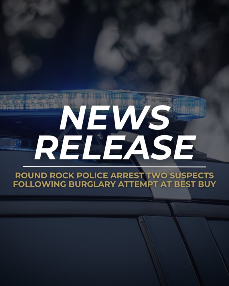 Image for the Tweet beginning: The Round Rock Police Department